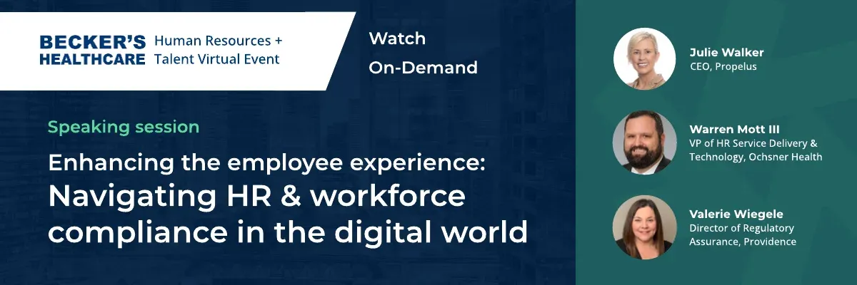 Becker's Healthcare virtual event poster