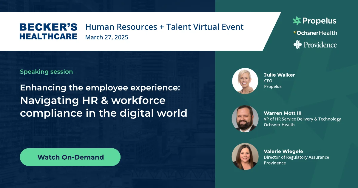 Becker's Healthcare virtual event poster