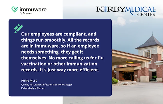 Outside view of Kirby Medical Center