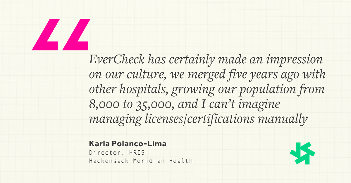 Quote from Hackensack Meridian Health.