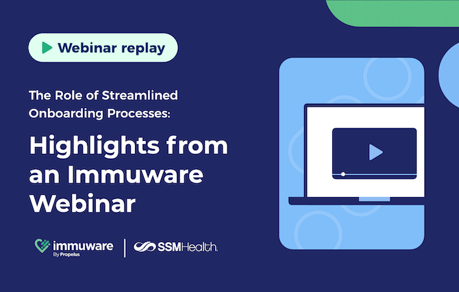 Webinar panel titled 'Highlights from an Immuware Webinar'