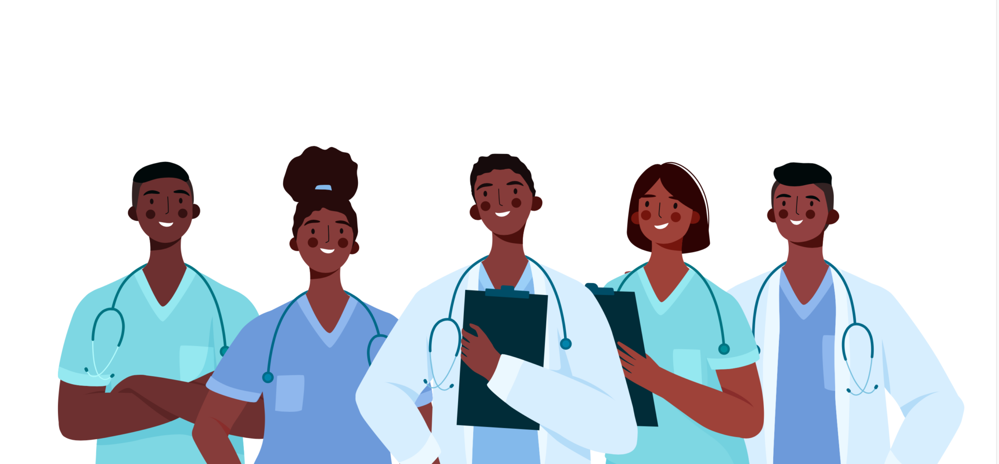 A group of black medical professionals