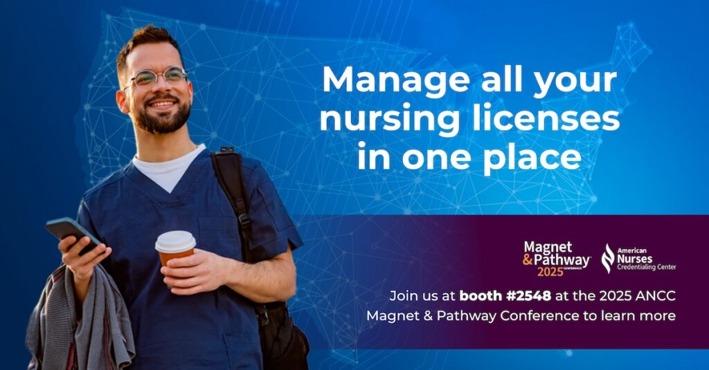 Smiling man in scrubs