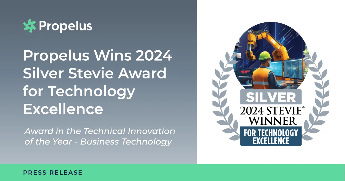 Propelus wins 2024 silver stevie awards for technology excellence