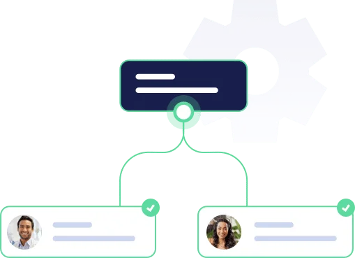 Personnel reporting hierarchy graph
