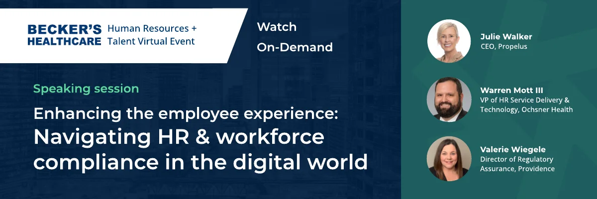 Becker's Healthcare virtual event poster